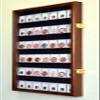 42 Collector NGC PCGS ICG Coin Slab Display Case Cabinet Holder Rack  Lockable, Walnut view 2