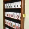 42 Collector NGC PCGS ICG Coin Slab Display Case Cabinet Holder Rack  Lockable, Walnut view 3