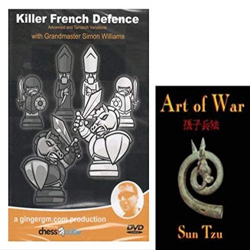 Killer French Defense, Part 1: Advanced and Tarrasch Variations Chess DVD Bundled with Art of War DVD