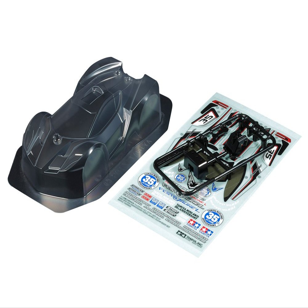 Tamiya 95101 Mini 4WD Body Set Festa Jaune 35th Anniversary Clear L