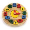 Round Tactile Wooden Clock view 1
