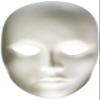 Creativity Street Plain Plastic Feminine Mask,white - 4201 view 1