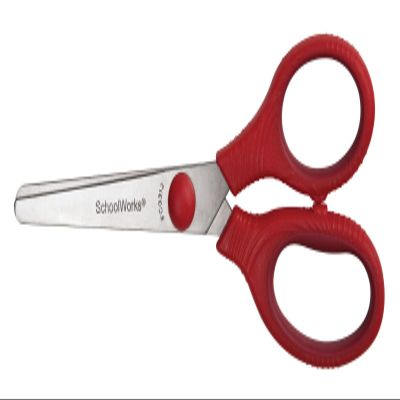 SchoolWorks 5 Inch Squishgrip Blunt-tip Kids Scissors, Assorted Colors (153520-1001)