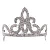 Bristol Novelty BA199 Tiara Plastic Silver, One Size view 1