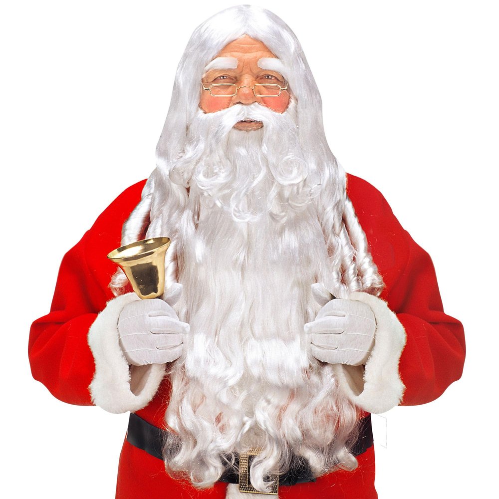 WIDMANN Santa Claus Beard Set Deluxe Wig for Hair Accessory Fancy Dress
