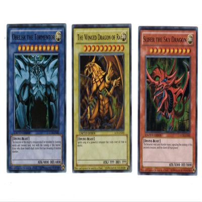 Yu Gi Oh Legendary Collection Ultra Rare God Card Set of 3 Egyptian God Cards Slifer, Obelisk Ra (Limited Edition) Ultra Rare Version