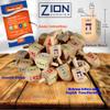 Zion Judaica Bulk Pack Wood Dreidels Medium Bulk-Pack Wooden Hanukkah Dreidles in Ziplock Bag Traditional Chanukah Game Hanukkah Spinning Tops (100 Pack) view 2