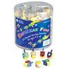 Small Sized Hand Painted Wood Dreidels in Bulk Pack / 100 pieces view 1