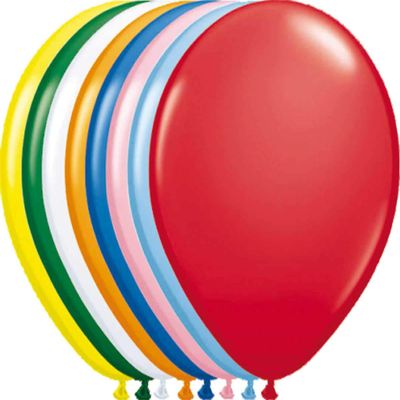 08100 Multicolour Color Latex Balloons - 12In / 30cm - 100 pieces