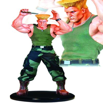 18" Guile Mixed Media Statue