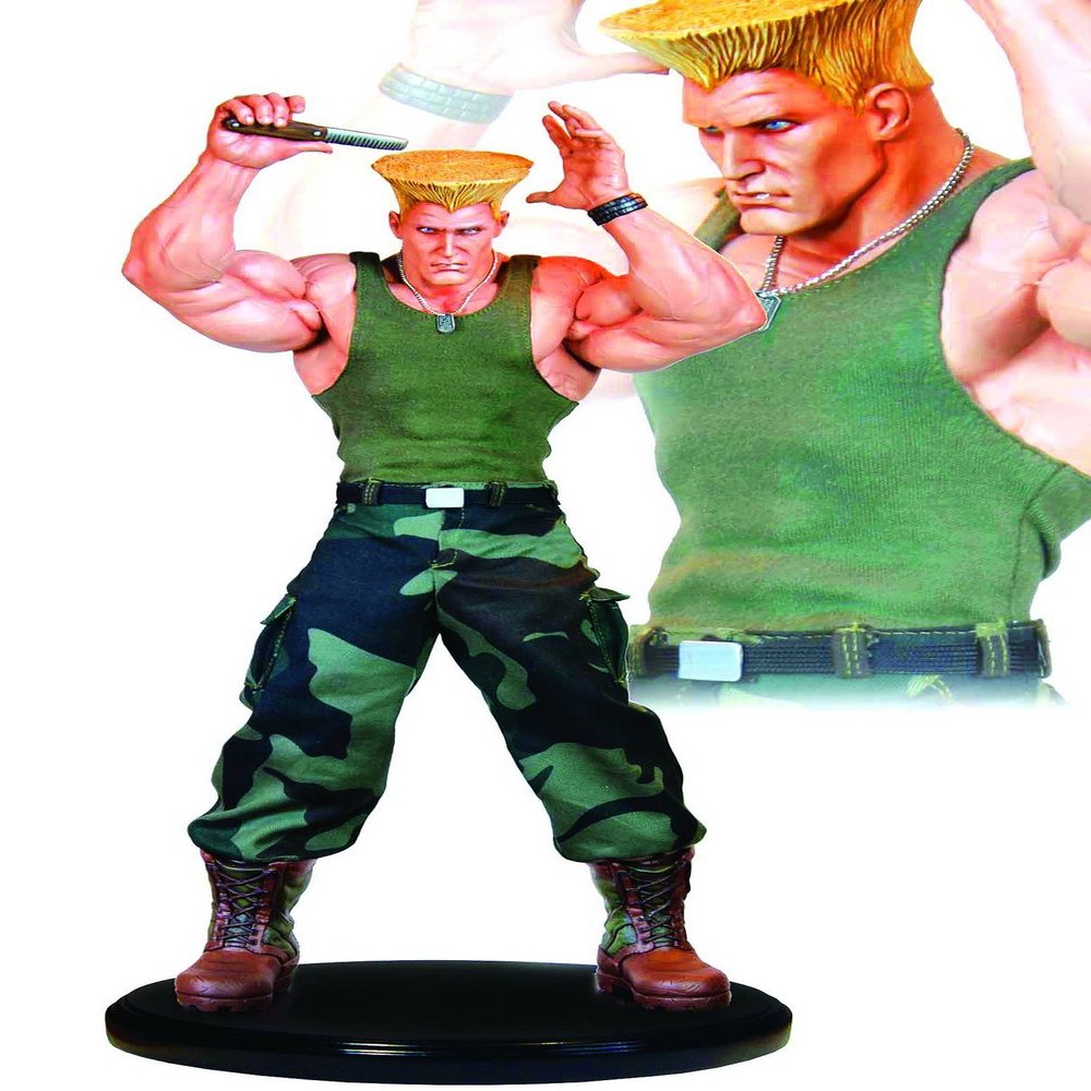 18" Guile Mixed Media Statue