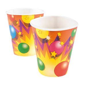 10 cups. Colorful birthday party