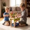 EverEarth Toddler Workbench with Tools. Wooden Building Set Hammer Toy view 2