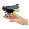 Folkmanis Mini Firefly Finger Puppet, Green, Black, 1 EA view 1