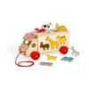 Bigjigs Toys, Animal Lorry Wooden Shape Sorter, Shape Sorters for 2 Year Olds, Pull Along Toy, Baby Wooden Toys view 2