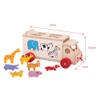 Bigjigs Toys, Animal Lorry Wooden Shape Sorter, Shape Sorters for 2 Year Olds, Pull Along Toy, Baby Wooden Toys view 3