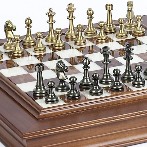 Bello Games Collezioni - Bello Stefano Chessmen & Napolitano Cabinet Board from Italy