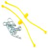 Dubro Products Body Klip Retainers, Yellow (2), DUB2247 view 1