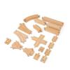 Bigjigs Rail Low Level Train Track Expansion Pack - 25pc Wooden Train Track for Train Sets, Quality Bigjigs Train Accessories, Compatible with Most Major Wooden Railway Brands view 1