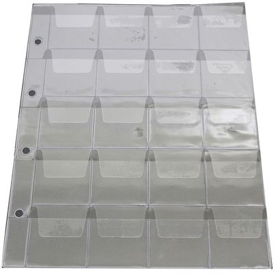 Teji CA-345S Coin Free Album, Spare Coin Free Pocket, 4 Columns, 5 Tiers, 5 Sheets