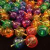 Fun Express Plastic Neon Spin Tops with Glitter - 48 Pieces view 2