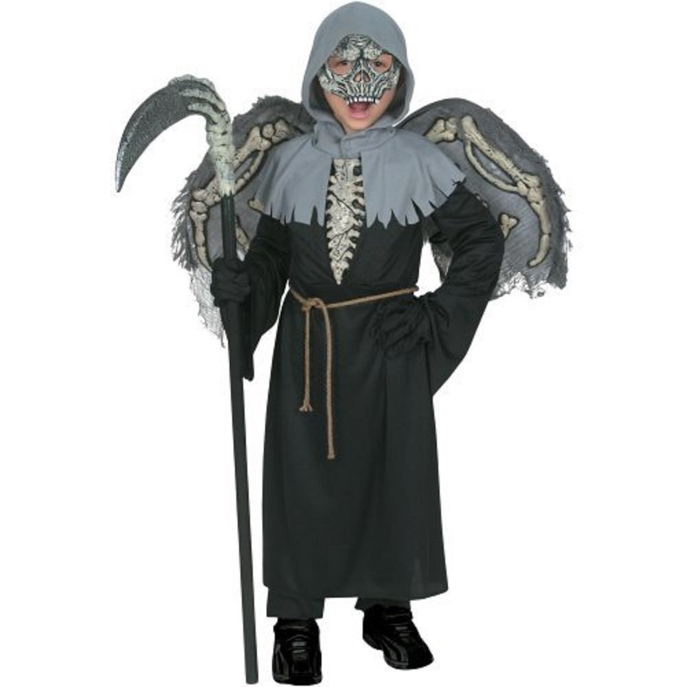 Boys Holloween Costume, Messenger of Death, Small 4-6X