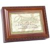 Cottage Garden Wonderful Daughter Woodgrain Rope Trim Music Box Plays Light Up My Life view 1
