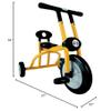 Italtrike Pilot Medium 12" Outdoor Tricycle for Toddlers and Kids, Superior Engineering, Strong & Durable, Easy Assembly, Adjustable Seat, Ages 4-6 (Yellow) view 4