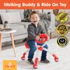 YBIKE Pewi Walking Ride On Toy - Toddler Walker for Ages 9 Months to 3 Years Old, 10 inches, Red, One Size (YPIW1) view 3