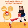 YBIKE Pewi Walking Ride On Toy - Toddler Walker for Ages 9 Months to 3 Years Old, 10 inches, Red, One Size (YPIW1) view 4