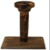 16.5" Wood Helmet Stand - Medieval Costume Armor Display view 1