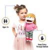 14" Emily, Peach Girl, Hand Puppet view 2