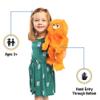 14" Orange Monster, Hand Puppet view 2