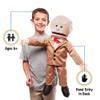 25" Pops, Peach Grandfather, Full Body, Ventriloquist Style Puppet view 2