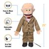 25" Pops, Peach Grandfather, Full Body, Ventriloquist Style Puppet view 3