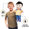 14" Bobby, Peach Boy, Hand Puppet view 2