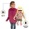 25" Cindy, Peach Girl, Full Body, Ventriloquist Style Puppet view 2