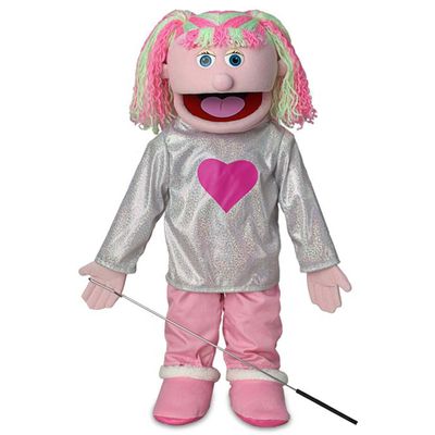 25" Kimmie, Pink Girl, Full Body, Ventriloquist Style Puppet
