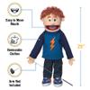 25" Tommy, Peach Boy, Full Body, Ventriloquist Style Puppet view 3