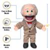 14" Pops, Peach Grandfather, Hand Puppet view 3
