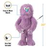 30" Purple Monster Puppet, Full Body Ventriloquist Style Puppet view 3