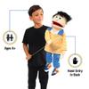 25" Bobby, Peach Boy, Full Body, Ventriloquist Style Puppet view 2