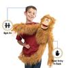 38" Silly Monkey, Wrap Around Waist, Ventriloquist Style Puppet view 2