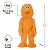 30" Orange Monster Puppet, Full Body Ventriloquist Style Puppet view 3