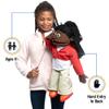 25" Sierra, Black Girl, Full Body, Ventriloquist Style Puppet view 2