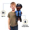 14" Policeman, Black Male, Hand Puppet view 2