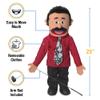 25" Carlos, Hispanic Dad/Businessman, Full Body, Ventriloquist Style Puppet view 3