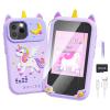 Kids Phone Toys for Girls Ages 5-7, Christmas Birthday Gifts for 5 6 7 8 Year Old Girls, HD Dual Camera Kids Smart Phone for Toddler Girl Toys Age 6-7 Years Old with SD Card and Screen Protector view 1