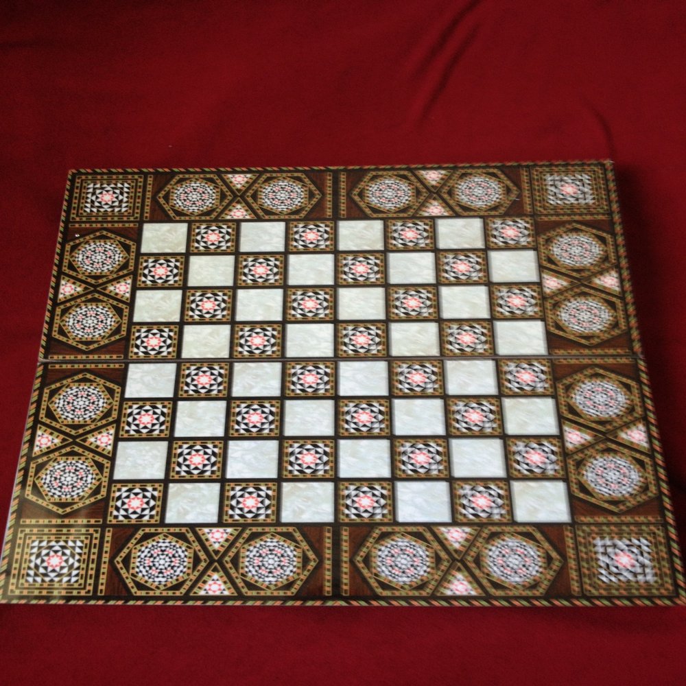 YENIGUN TURKISH Backgammon Game Board Set TAVLA HIM