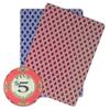 Brybelly Scroll Poker Chip Lightweight 10-gram Casino Grade Ceramic  Pack of 50 ($5 Red) view 3